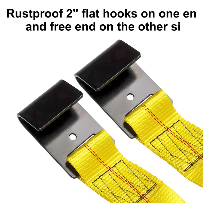Bang4buck 2 Pieces Tow Dolly Straps, Universal Adjustable Tie Down