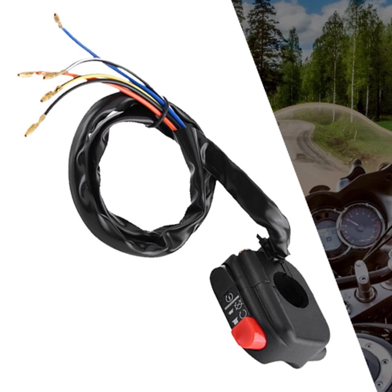 Motorcycle Motorbike Handlebar Mount On Off Switch Assembly Universal Fits