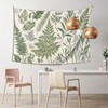 Botanical Polyester Fabric Tapestry Floral With Green White Spring Wall