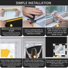 bemece Portable 100% Blackout Blind, DlY No Drill Blinds Blackout