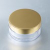 Natural Cosmetics Laboratory Powder Container, Gold Cap, Inner Plug, Powder