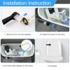 Hibbent Toilet Tank Flush Lever Replacement, Universal Front Mount Handle