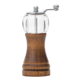 Hand Spice Grinder Peper Mill Vintage Adjustable Coarseness Wood Acrylic Versatile Manual Peper Grinder for Seasoning