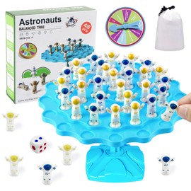Shyllin Children's Balance Board Game, Math Balance Toy, Astronaut Balance Tree Game, Spaceman Balance Tree Toy, Maths Montessori Toy, Counting Balance Tree, Interactive Balance Game