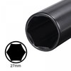 sourcing map 1/2" Drive by 27mm Deep Socket, Heat-Treated CR-V