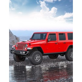 Saleago in-Channel Window Rain Guards Fit for Truck Jeep Wrangler JL 2018-2026 and Gladiator 2020-2026 Extra Durable Window Visors Window Deflectors Vent Visors Vent Shades Car Accessories-4 pcs