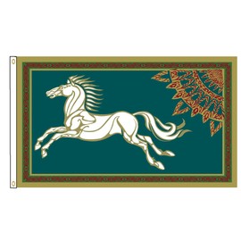 Yerchic Kingdom Of Rohan Flag 3x5ft Polyester Banner For Garage Room Man Cave