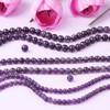 60-65pcs 6mm Amethyst Beads Deep Purple Gemstone Round Loose Beads