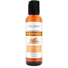 velona Rice Bran Oil 2 Fl Oz | 100% Pure and Natural Carrier Oil | Refined, Expeller Pressed | Cooking, Face, Hair, Body & Skin Care | Use Today - Enjoy Results