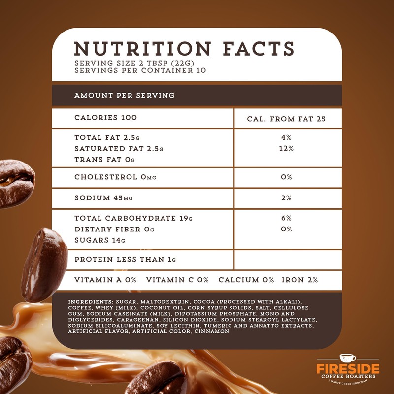 Fireside Coffee Cinnamon Chocolate Cafe Mocha - Instant Coffee Chocolate