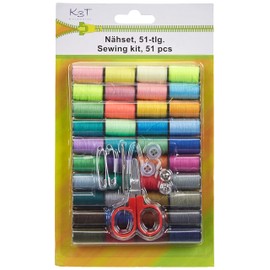 TSI 81981 Assorted Sewing Kit – Multicoloured, 20 x 12 x 1.5 cm
