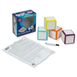 Mind Sparks Dry Erase Blocks, Colors May Vary, 3" x 3", 4 Blocks