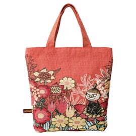 Maruma 1425010200 Tote Bag with Gusset, MOOMIN Little My with Flowers, 35 x 33 x 8.5 cm (excluding handle)