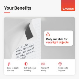 GAUDER Magnetic Tape Dispenser + 2X Replacement Magnetic roll (19 mm x 6 m)