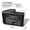 SNOW DEER 7.4V 2200MAH Rechargeable Li-ion Batteries (1pcs Battary only,not