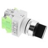 3 Position Rotary Switch, 220V 5A Maintenance Selector Self-Lock Switch,