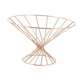 ＫＬＫＣＭＳ Modern Iron Fruit Holder for Kitchen Counter Space Saving Bowl, Gold