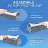 Wellsin 4-Height Adjustable Leg Elevation Pillows for After Surgery, Knee