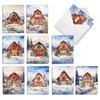 The Best Card Company 20 Assorted Christmas Notecards Boxed Set