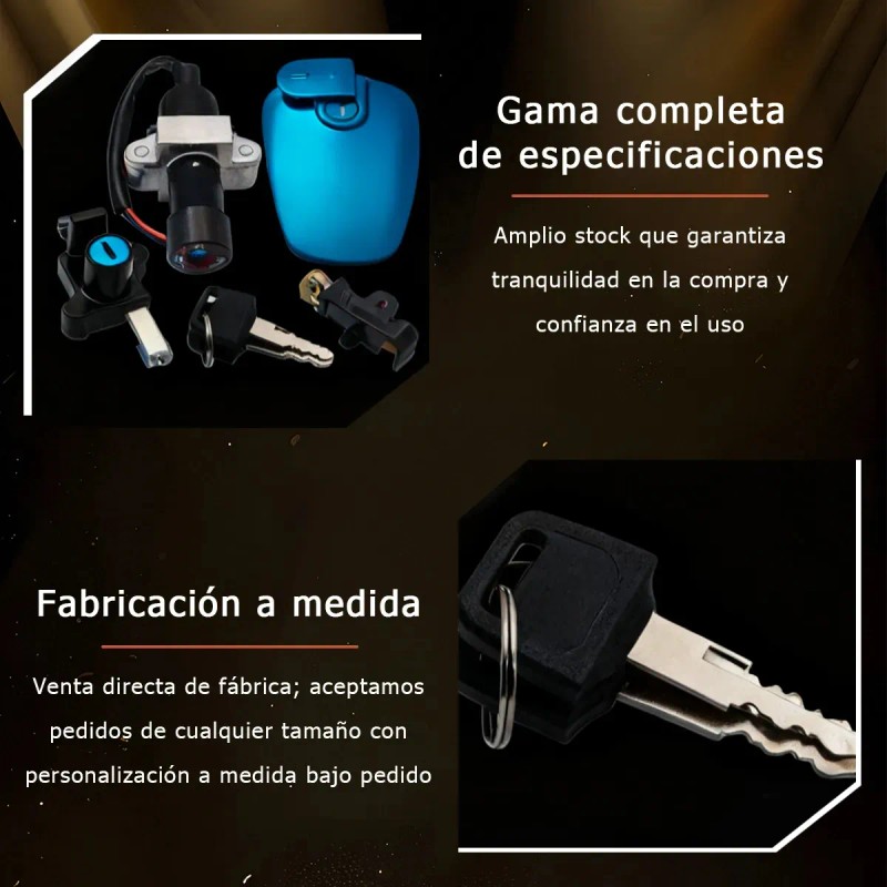 Kit Cerraduras Completo Switch Tapon Italika Rc Rc150 Rc200