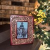 Picture Frames Glass - Color: Brown Hide