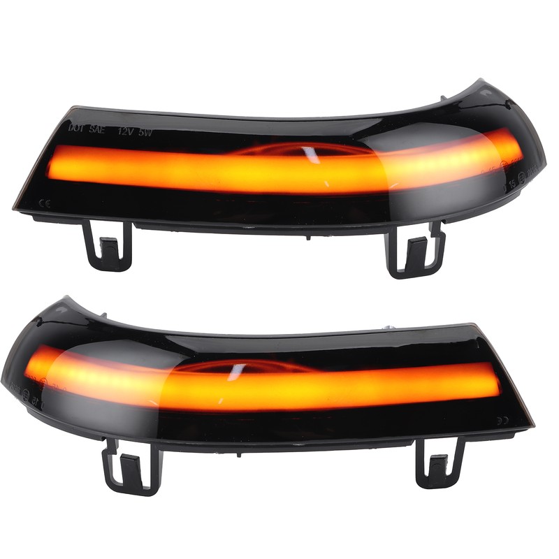 Pair Turn Signal Lights Rear View Mirror Blinker Dynamic Flowing