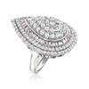 Ross-Simons 4.00 ct. t.w. Round and Baguette CZ Ring in