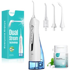 ADA Accepted C20 Water Dental Flosser Pick, Whitening Set White