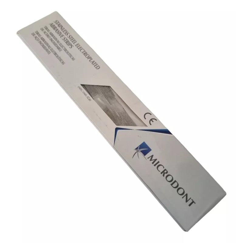 Microdont Stripping Interproximal Lija De Desgaste Mono Face 12 Piezas