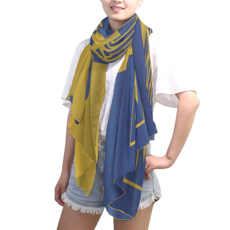 KLL Silk Scarf for Women Fashion Polyester Lightweight Soft Wrap