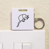 Azeeda 'Cute Shrew' Keyring Tape Measure/Spirit Level Tool (KM00007579)