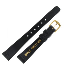 Hadley Roma LS837 13mm Black Regular Genuine Lizard Ladies Watch Strap Band Vintage