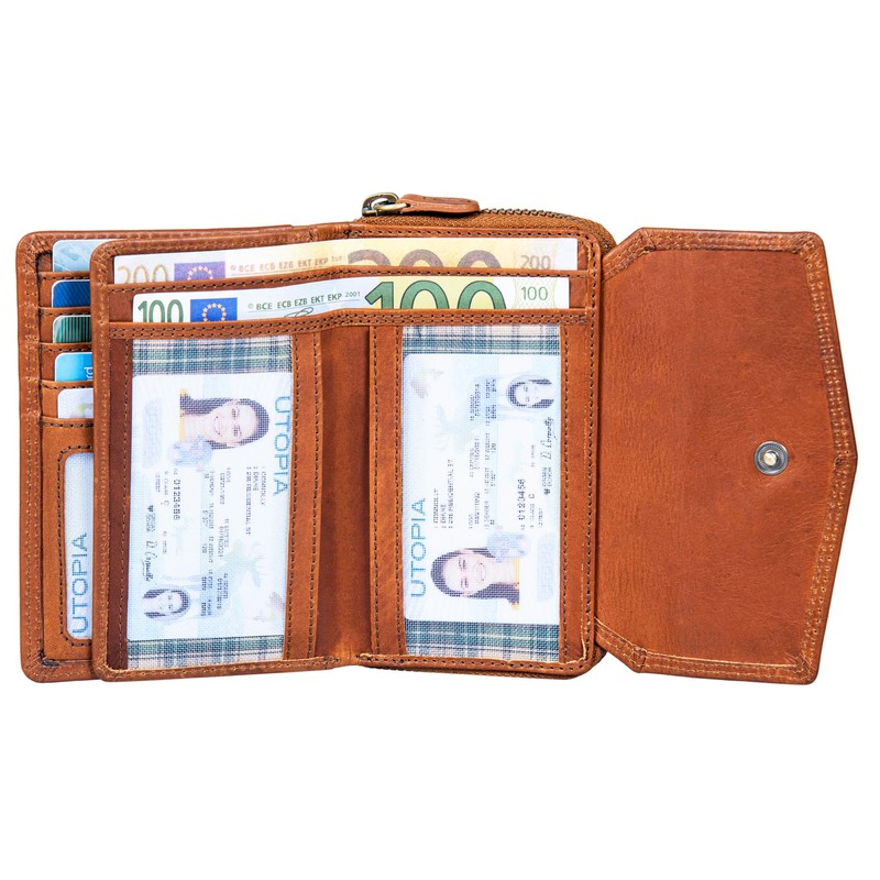 Benthill Women's Leather Wallet - Genuine Leather Purse - Vintage