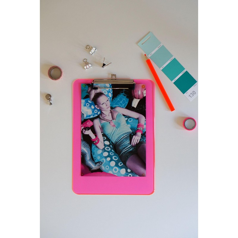 MAUL Clipboard A4 MAULneon | Plastic Writing Board in DIN