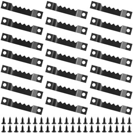 Pack of 21 Sawtooth Picture Hangers, Picture Hangers, Picture Hangers, with Screws Tooth Hangers, Black