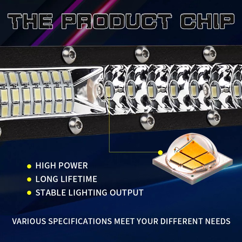 MAYELLO 4pcs 12" LED Work Light Bars Spot Flood Combo