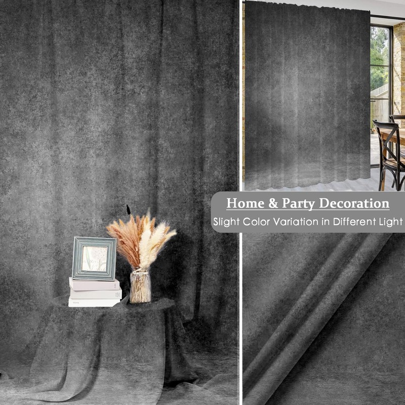 5x7 ft Gray Vintage Abstract Textured Photography Backdrop,Grey Background for