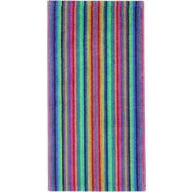 Cawö Life Style Striped Hand Towel Handtuch 50x100 cm multicolor dunkel