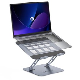 ORICO Soporte ergonmico para Laptop de Escritorio, Elevador de Aluminio Regulable en Altura, Soporte Plegable Compatible con MacBook Neo, Air, Pro,...