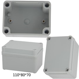 Plastic Enclosure MASO 80 * 110 * 70 IP65 ABS White Weatherproof Outdoor/External Enclosure Power junction box Complete With Connector