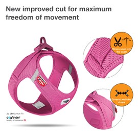 Vest Harness curli Clasp Air-Mesh Fuchsia 3XS
