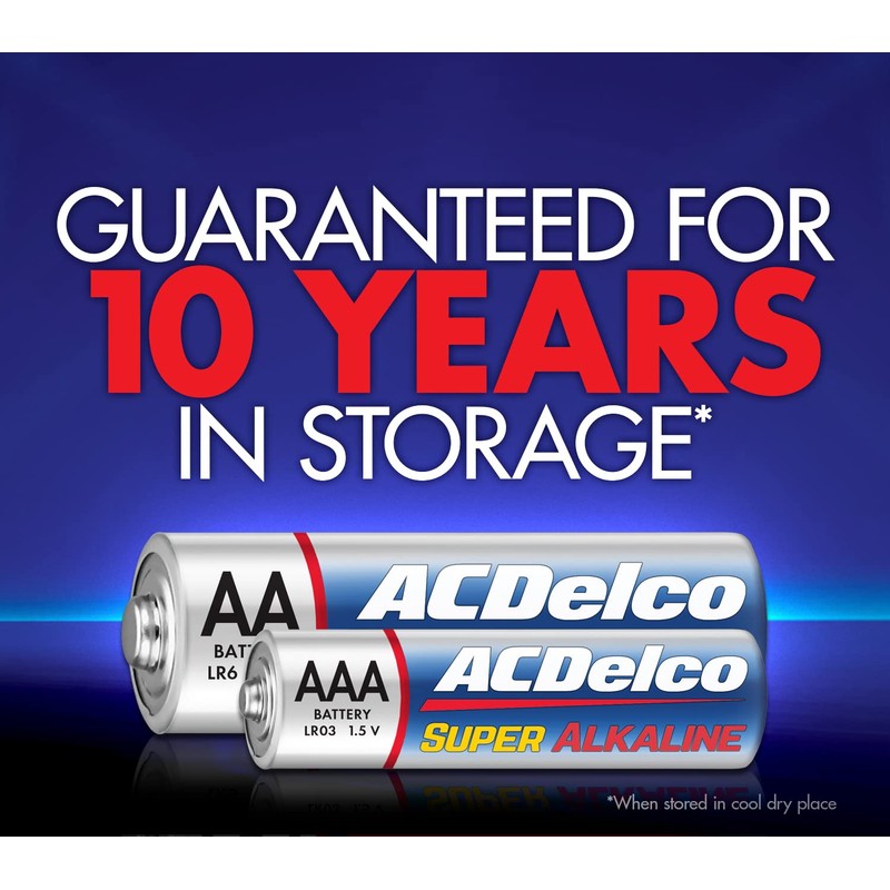 ACDelco AA and AAA 40-Count Combo Pack Super Alkaline Batteries,