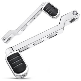 Benlari Heel Toe Gear Shifter Lever Pegs, CNC Shift Lever Peg Fit for Harley Touring Electra Glide Street Road Glide Road King 1988-later, FL Softail 1986-later, Tri Glide Trikes 2008-later, Chrome