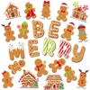 41pcs Winter Gingerbread Cutouts Gingerbread Man Bulletin Board Paper Christmas