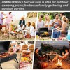 Portable Charcoal Grill, Tabletop Outdoor Barbecue Smoker, Small BBQ Grill