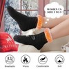 KFUBUO Womens Slipper Socks with Non Skid Bottoms Fleece-Lined Warm