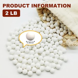 SULUOTE Ceramic Pie Weights-Reusable Natural Ceramic Stoneware for Baking Blind Crust-Made in USA (2 LB)