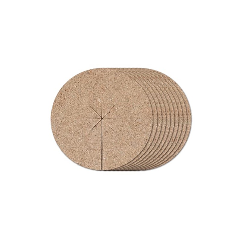 La cordeline Natural Felt Jute Plant Discs Diameter 16 cm