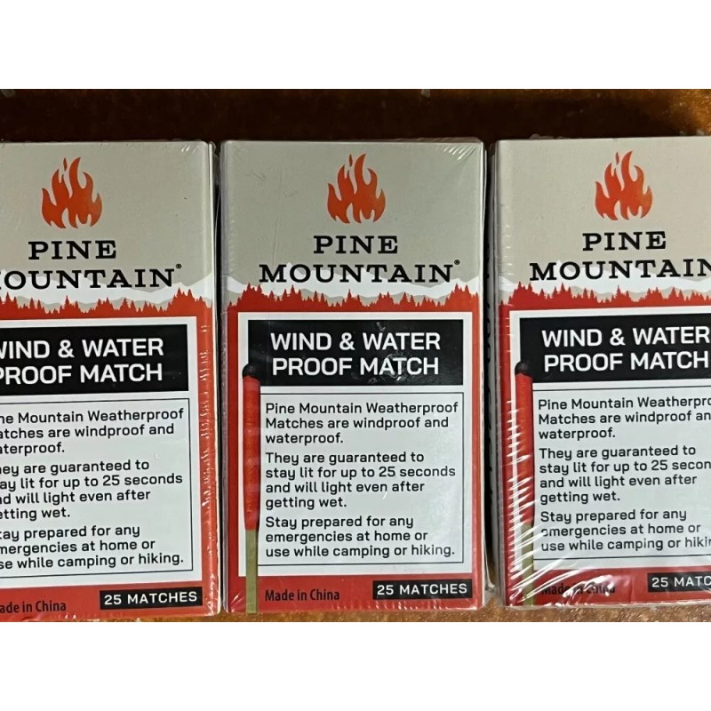 pine mountain 3 packs Pine Mountain Matches of 25 (75