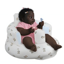 Inflatable Baby Chair for Sitting Up, Baby Seat for Babies 3 Months and Up Summer, Blow Up Baby Floor Seat with Built in Air Pump-Cute Bear - Color: Bear